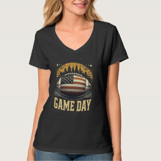 T-shirt JEUX JOUR Octobre Prêt Football Américain Tee