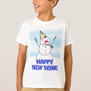 T-shirt JEUX NOUVEL AN ! Célébrer Snowman
