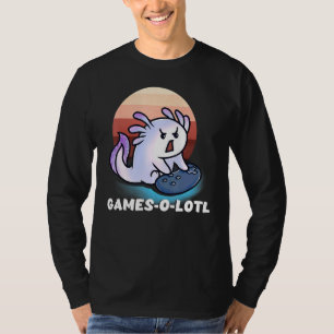 T-shirt Jeux O Lotl Jeu Lizard Fish Axolotl jeu vidéo