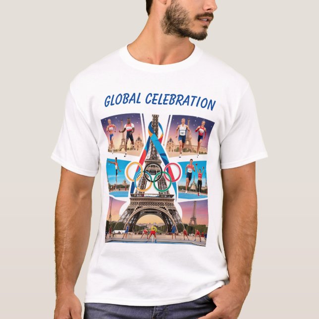 T-shirt Jeux olympiques de Paris 2024 : Célébration de l'u (Devant)