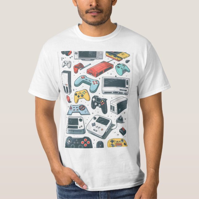 T-shirt Jeux rétro (Devant)