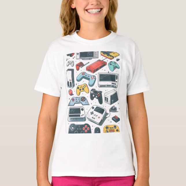 T-shirt Jeux rétro (Devant)