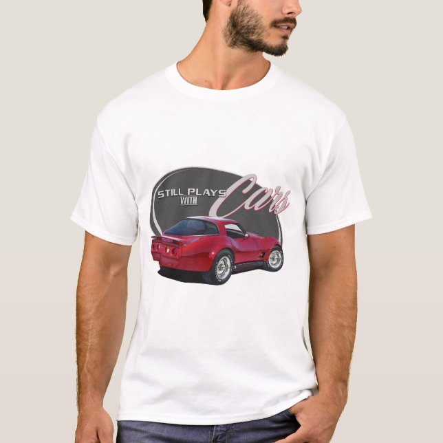 T-shirt Jeux toujours avec Corvette rouges (Devant)