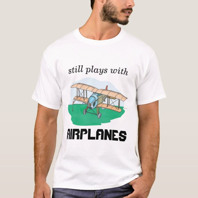 T-shirt jeux toujours avec des avions (Devant)
