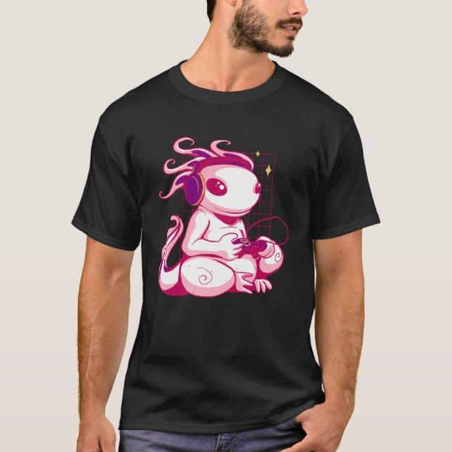 T-shirt jeux vidéo axolotl (Devant)