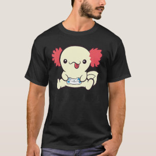 T-shirt Jeux Vidéo Axolotl Axolotl Gamesalotl