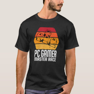 T-shirt Jeux Vidéo Clavier WASD PC Joueur Course Maître M