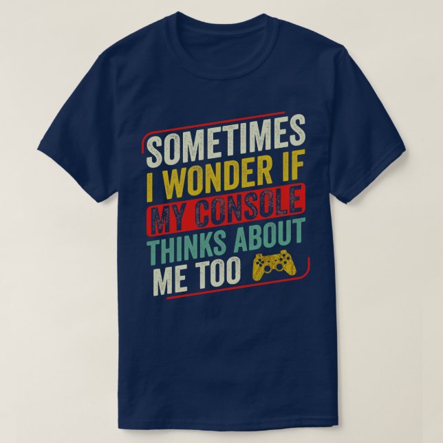 T-shirt Jeux vidéo de console de jeu amusant (Design devant)