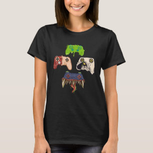 T-shirt Jeux vidéo de contrôleur de jeu déplaisant Hallowe