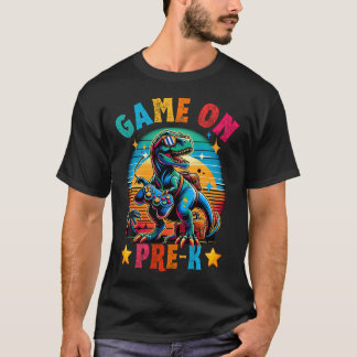 T-shirt Jeux vidéo de dinosaures pour garçons de maternell