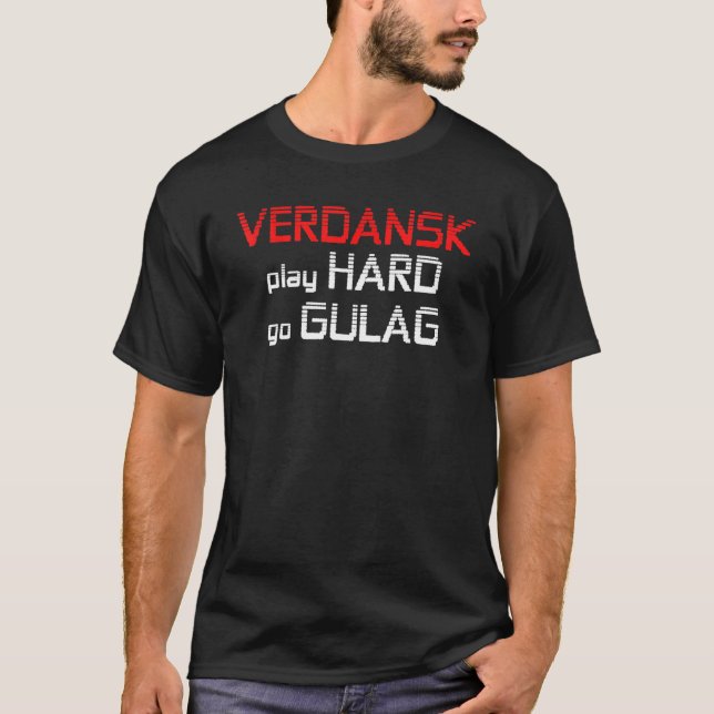 T-shirt Jeux vidéo de Men's King of Gulag Duty Call (Devant)