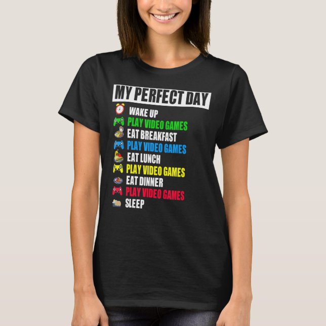 T-shirt Jeux vidéo de My Perfect Day (Devant)