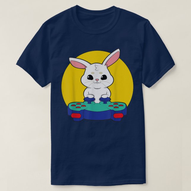 T-shirt Jeux Vidéo de Rabbit Gamer  (Design devant)