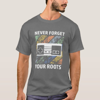 T-shirt Jeux vidéo de rétro-gamer disant amis amis