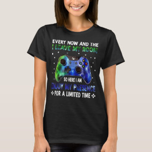 T-shirt Jeux Vidéo De Temps En Temps Et Puis Je Laisse Mon