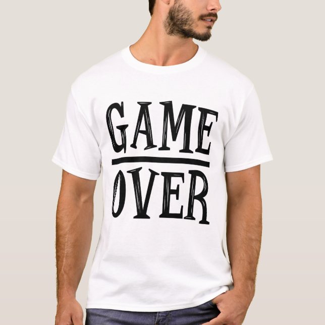 T-shirt Jeux vidéo Game Over (Devant)