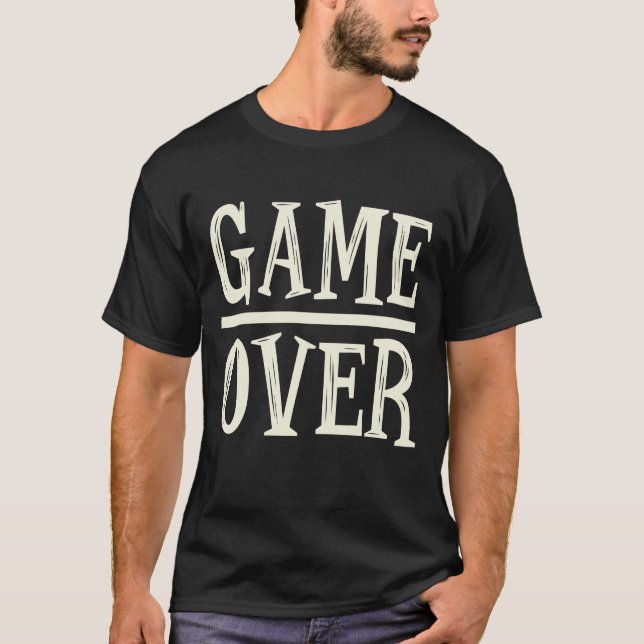 T-shirt Jeux vidéo Game Over  (Devant)