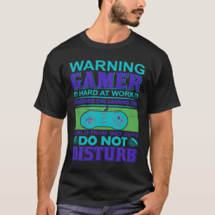 T-shirt Jeux Vidéo Gamer Console Fans de jeu