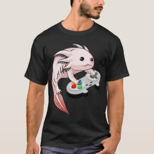 T-shirt Jeux vidéo Gamesolotl Axolotl Jeux Kawaii Anime