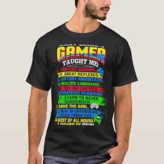 T-shirt Jeux Vidéo Joueur Cool Ado garçons Hommes Femmes