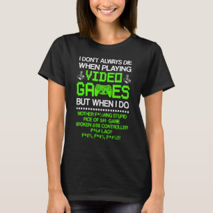T-shirt Jeux Vidéo Joueur Pour Console Fans De Jeu Boys Me