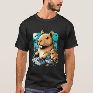T-shirt Jeux Vidéo Lover Capybara Funny Jeux Vidéo Capyb