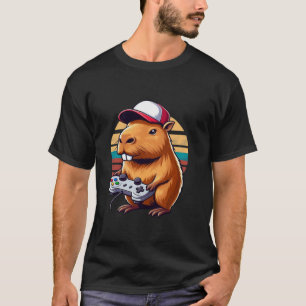 T-shirt Jeux Vidéo Lover Capybara Funny Jeux Vidéo Capyb