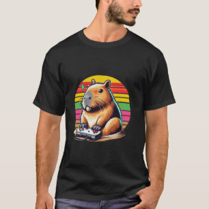 T-shirt Jeux Vidéo Lover Capybara Funny Jeux Vidéo Capyb