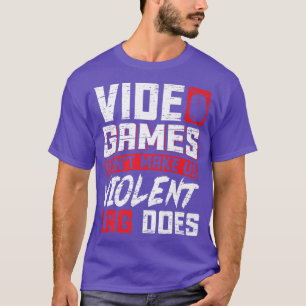 T-shirt Jeux Vidéo ne nous font pas violente Lag fait Gami