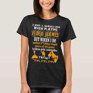 T-shirt Jeux Vidéo T Shirt Funny Gamer Tee Pour Console Ga