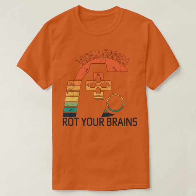 T-shirt Jeux Vidéo Tirer Votre Cerveau 7 (Design devant)