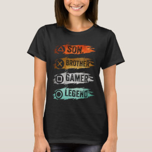 T-shirt Jeux Vidéos Vintages Pour Garçons Brother S