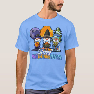 T-shirt Jew Gnomes Halloween Thanksgiving Hanoukka HalloTh
