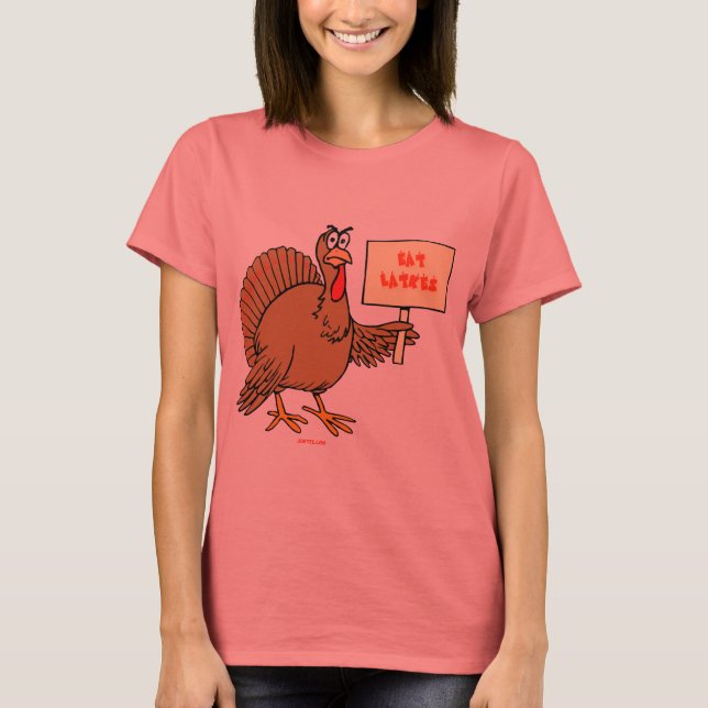 T-SHIRT JEWISH THNAKSGIVUKKAH HANOUKKA DONS (Devant)