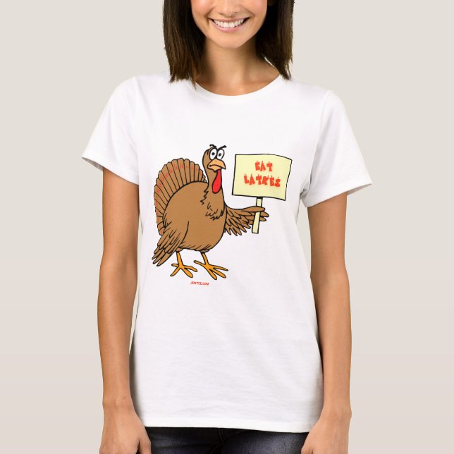 T-SHIRT JEWISH THNAKSGIVUKKAH HANOUKKA DONS (Devant)
