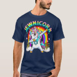 T-shirt Jewnicorn Funny Cute Hanoukka 2021 Rainbow Unicorn<br><div class="desc">Jewnicorn Funny Cute Hanoukka 2021 Rainbow Unicorn Menorah.</div>