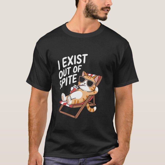 T-shirt J'existe par dépit (Devant)