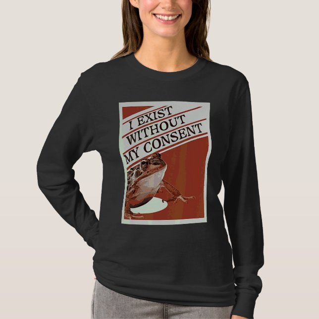 T-shirt J'existe sans mon consentement  Mignon Memé de Gre (Devant)