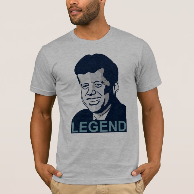 T-shirt JFK a illustré - (Devant)