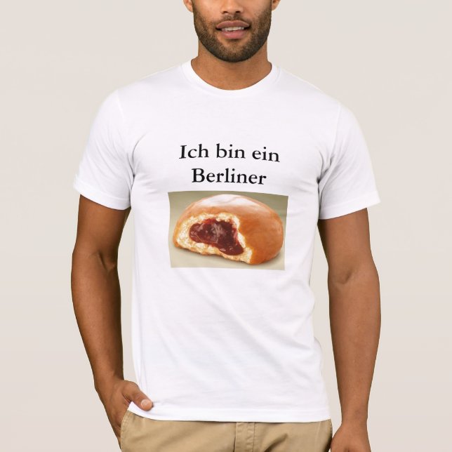 T-shirt JFK, Berlinois d'ein de poubelle d'Ich (Devant)