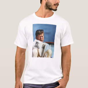 T-shirt JFK fumant la chemise