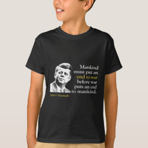 T-shirt Jfk John F Kennedy Président Citation de fin de gu