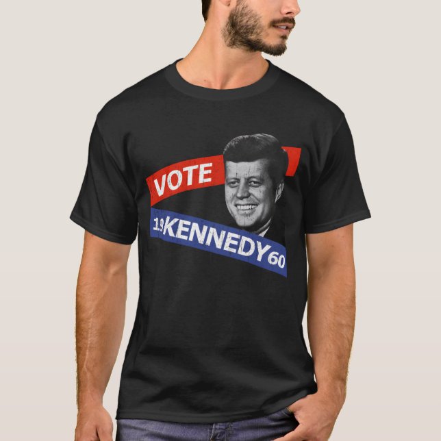 T-shirt JFK Kennedy Retro boy (Devant)