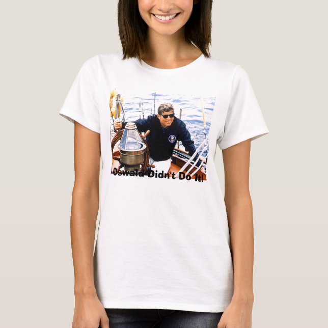 T-shirt jfk-manofsea-sailing-maine-8-12-62, Oswald Didn… (Devant)
