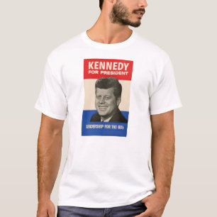T-shirt JFK - pièce en t d'affiche de campagne de John F.