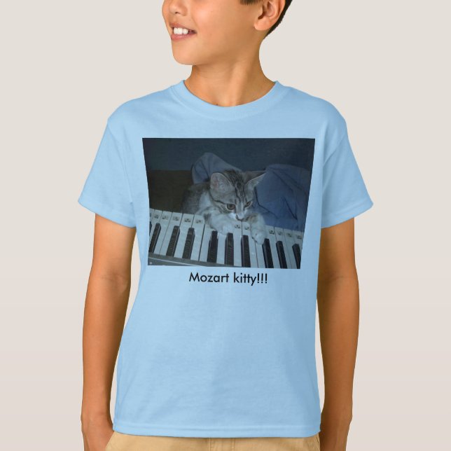 T-shirt jfu 254, minou de mozart ! , Minou de Mozart ! ! ! (Devant)
