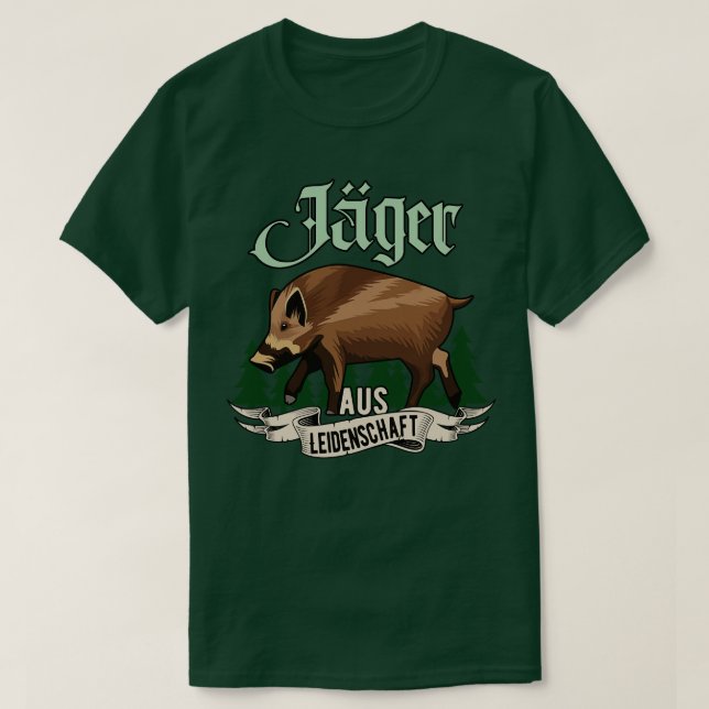 T-shirt Jger aus Leidenschaft Jagd Geschenk (Design devant)