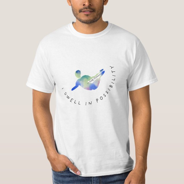 T-shirt "J'habite en possibilité" - Emily Dickinson (Devant)