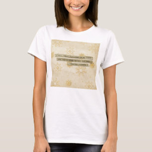 T-shirt J'honorerai le flocon de neige de Charles Dickens
