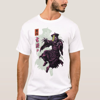 T-shirt Jiangshi Vampire Chinois qui saute Mythe Sombre